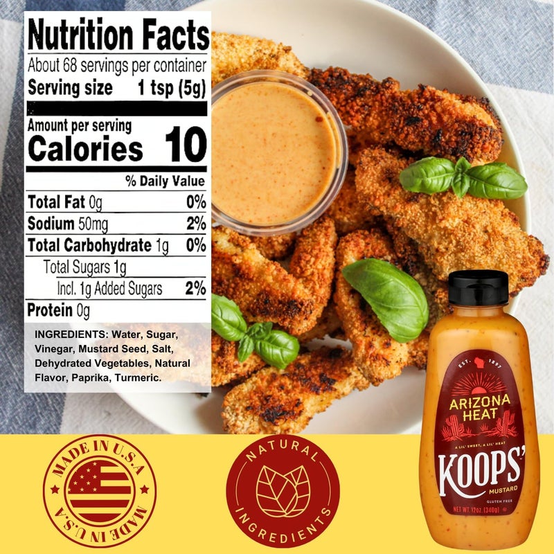 Koops' Sweet & Heat Mustard Variety Pack - 4 Flavors - Image 5